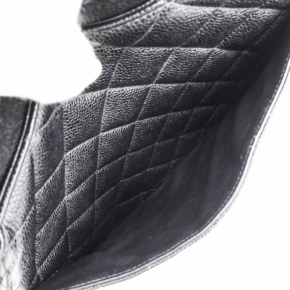 CHANEL Black Caviar Leather Logo Tote Bag - Picture 8 of 15